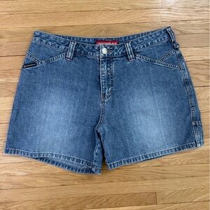 Union Bay Jean Shorts, Medium Wash, Vintage Y2K, Youth Junior Sz 11, 4.5”